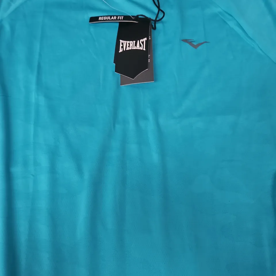 EVERLAST FLEX T-SHIRT IN CYAN SIZE LARGE
