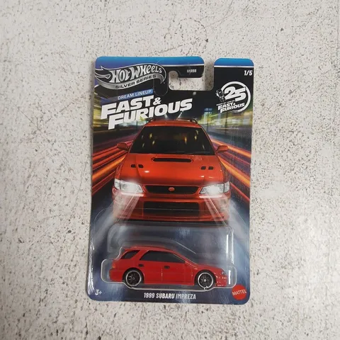 HOT WHEELS SILVER SERIES FAST & FURIOUS 1999 SUBARU IMPREZA