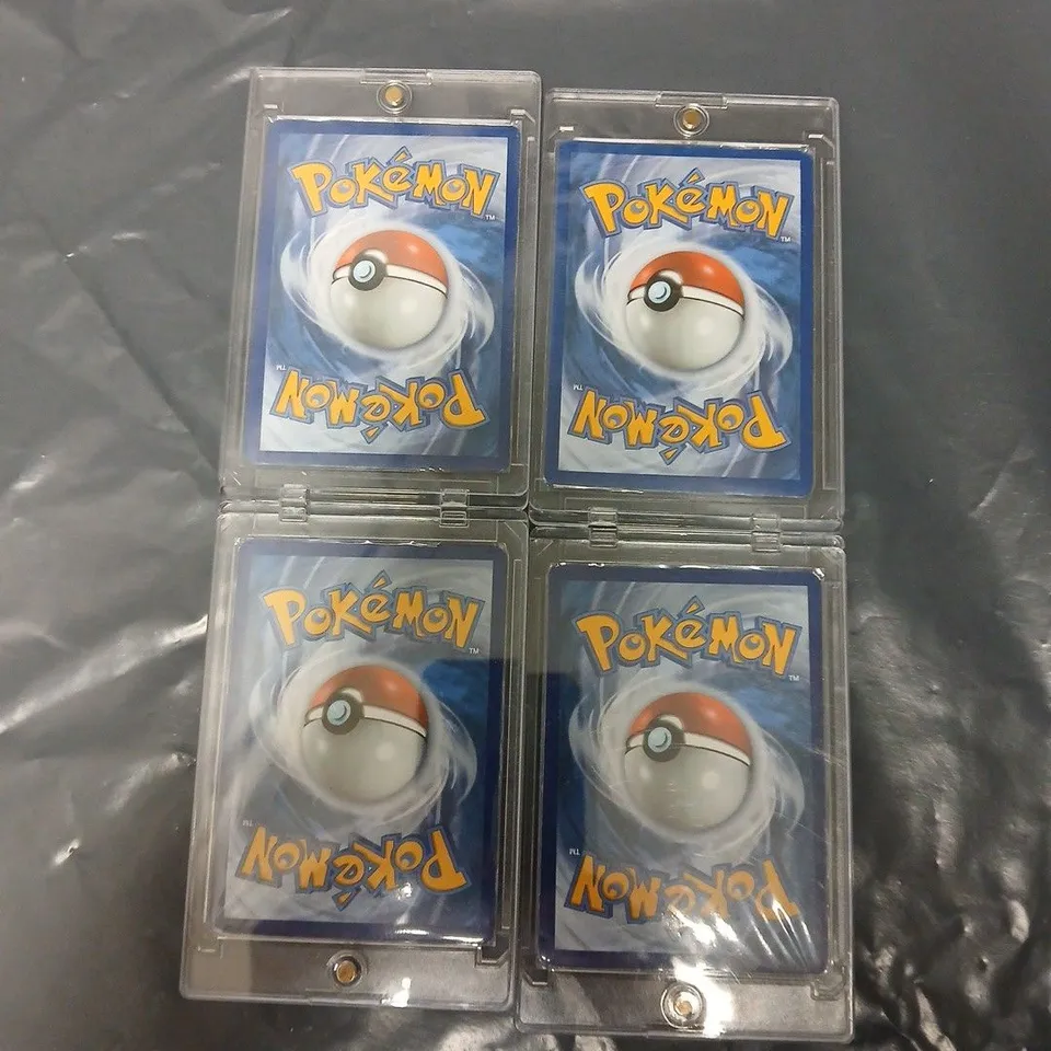 LOT OF 4 POKÉMON TRADING CARD GAME PIKACHU V-UNION CARDS IN PROTECTIVE CASES (SWSH139-142)