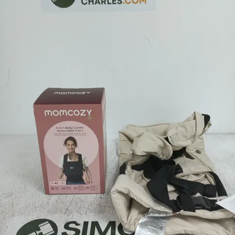 MOMCOZY 3-IN-1 BABY CARRIER – BEIGE (BOXED)