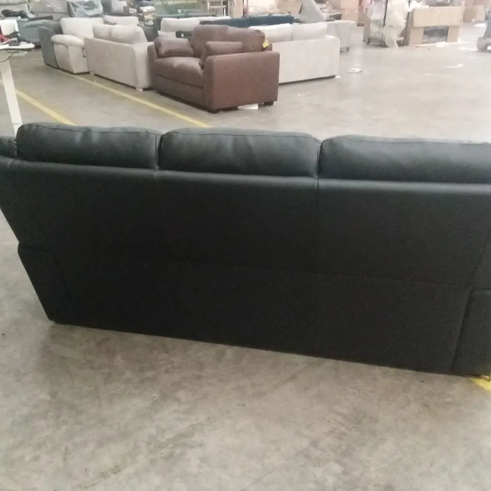 ALBION LUXURY FAUX LEATHER HIGH BACK 3 SEATER SOFA RRP £599