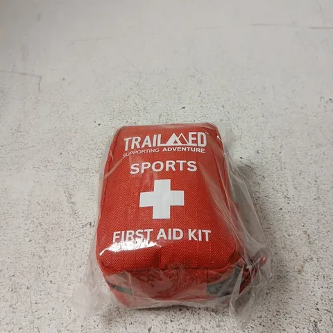 TRAILMED SPORTS FIRST AID KIT – RED CASE, SEALED
