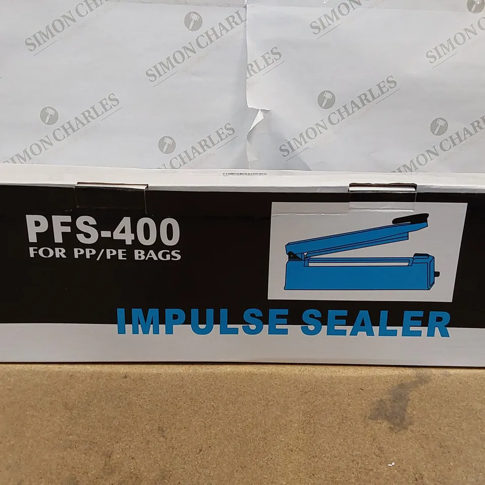 BOXED HANCHEN IMPULSE HEAT SEALER PFS-400 FOR PP/PE BAGS (1 BOX)