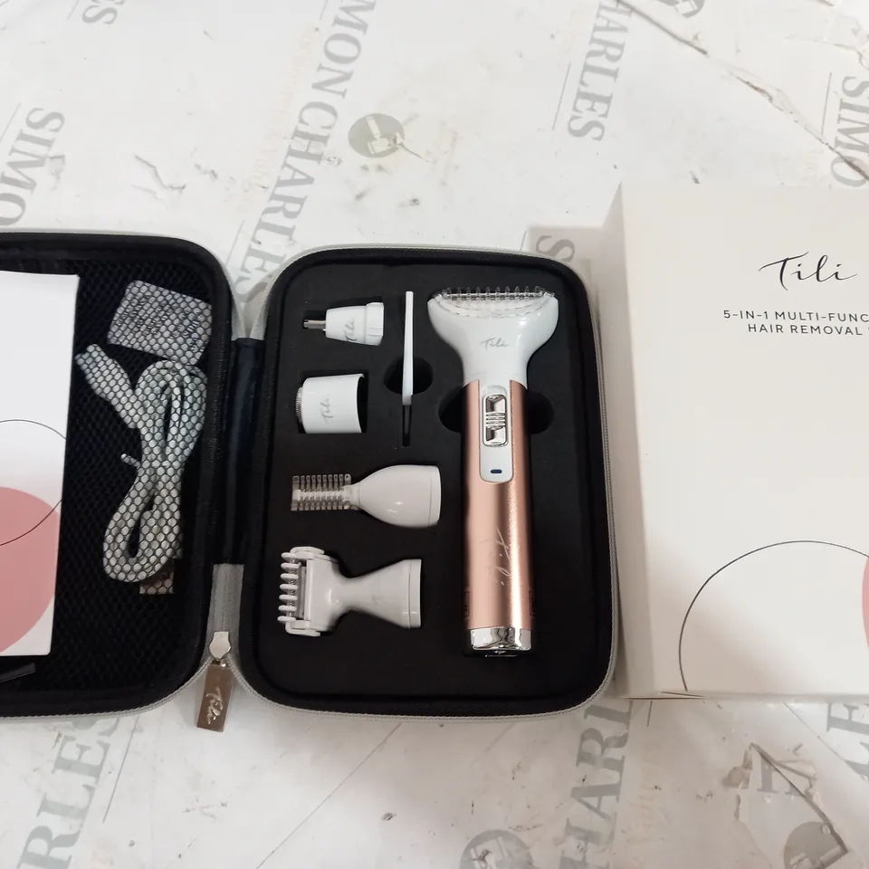 BOXED TILI 5-IN-1 MULTI FUNCTIONAL HAIR REMOVAL KIT PINK