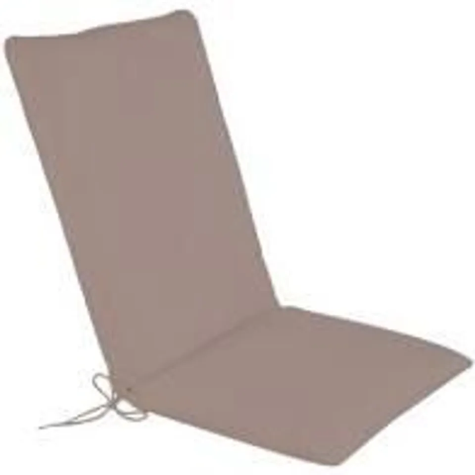 BAGGED LUXURY CUSHION FOR RECLINING GARDEN CHAIR GREY