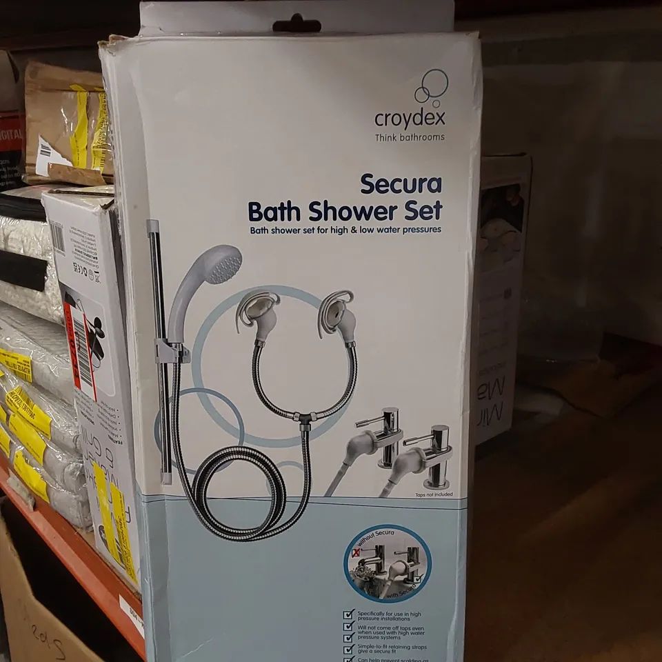 BOXED CROYDEX SECURA BATH SHOWER SET (1 BOX)