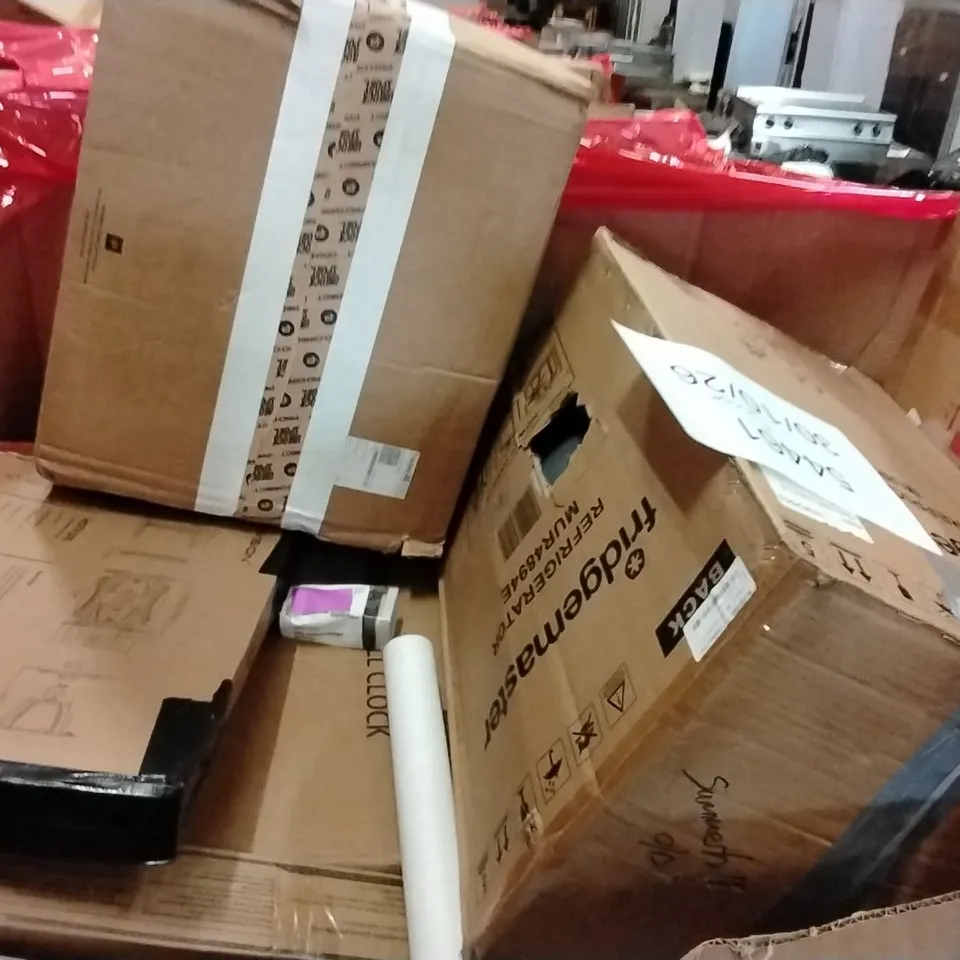 PALLET OF ASSORTED HOUSEHOLD GOODS AND PRODUCTS TO INCLUDE;MIRROR,ROLLER BLINDS,WALL MOUNT FOR TV