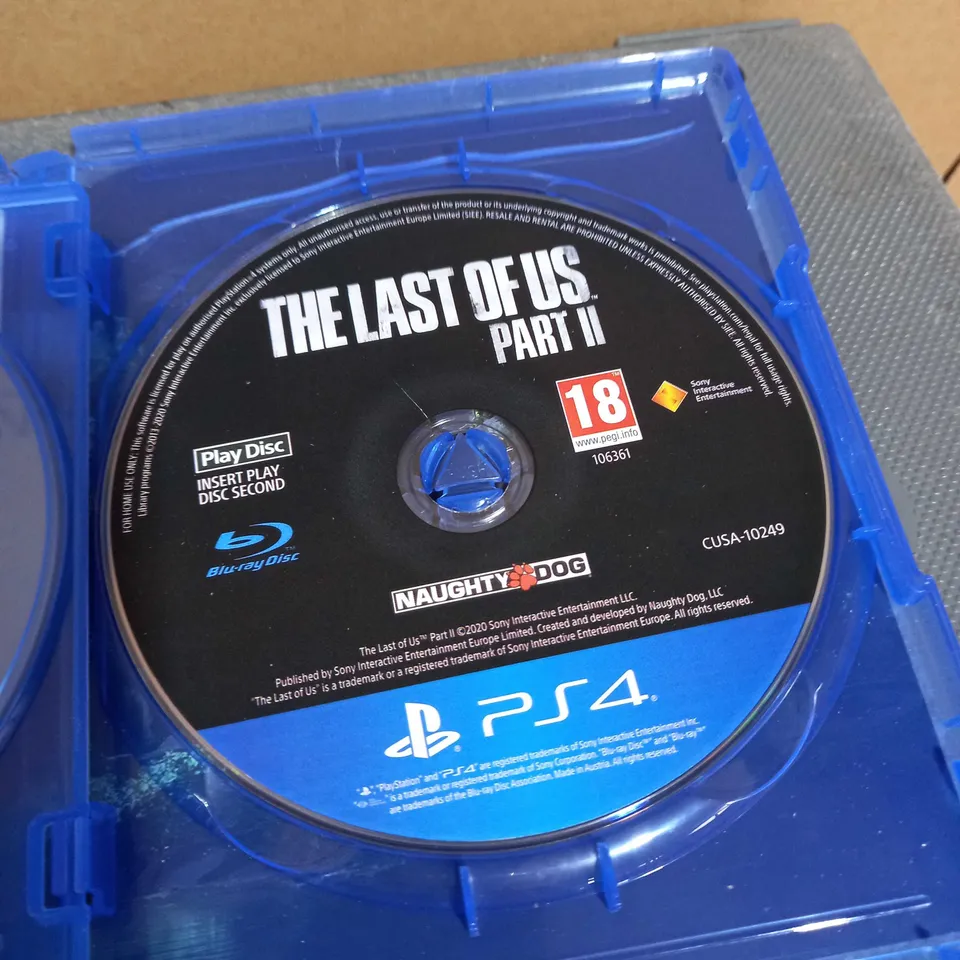 PLAYSTATION PS4 THE LAST OF US PART II VIDEO GAME  18+