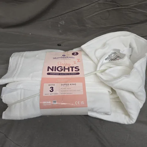 SLUMBERDOWN SLEEPY NIGHTS EVERYDAY ELECTRIC BLANKET - SUPER KING