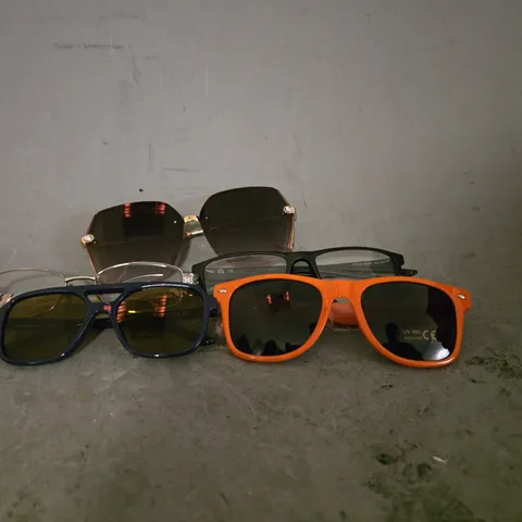 APPROXIMATELY 15 ASSORTED VISION CARE ITEMS TO INCLUDE - SUNGLASSES , CARRY CASES , EYEWEAR 