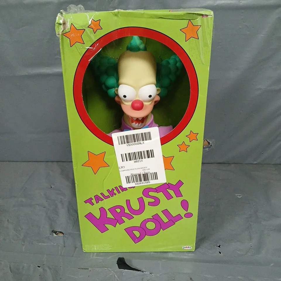 BOXED THE SIMPSONS TALKING KRUSTY