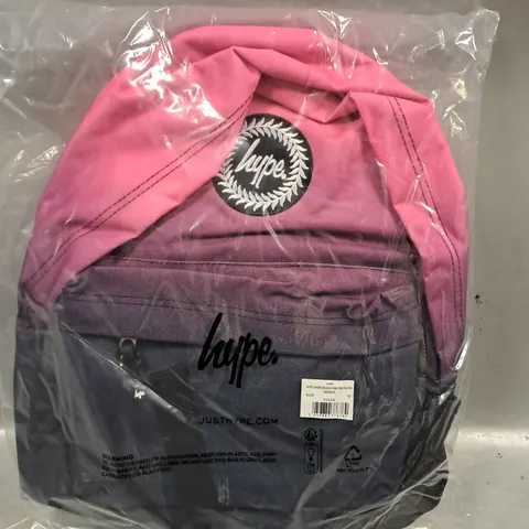 HYPE UNISEX BACKPACK IN BLACK/PINK FADE