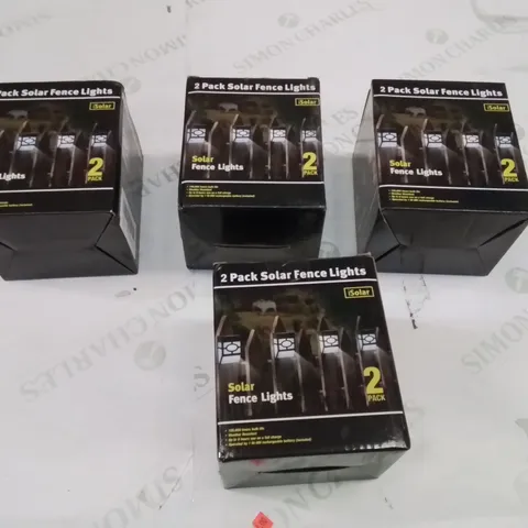 BOX CONTAINING 24 PAIRS OF BRAND NEW SOLAR FENCE LIGHTS