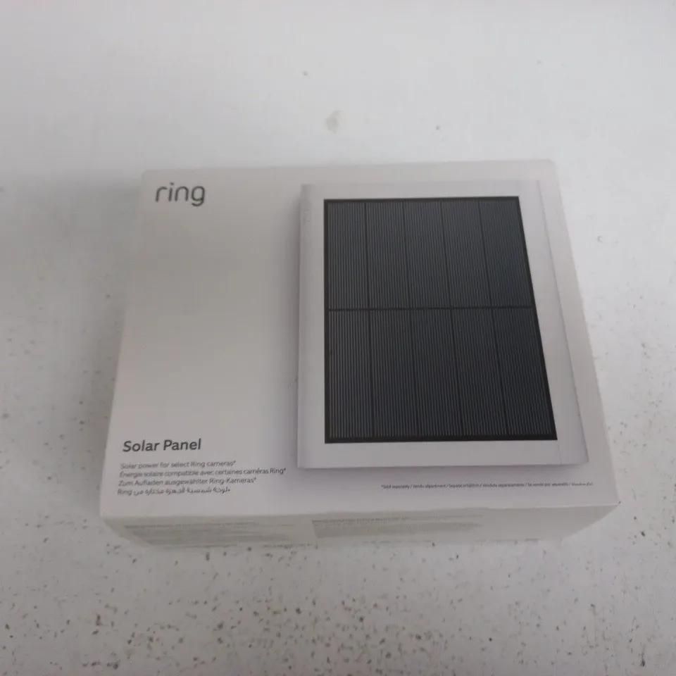 RING SOLAR PANEL FOR RING CAMERAS – BOXED