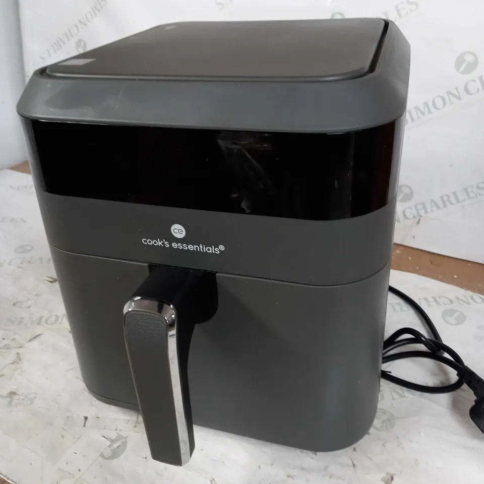 COOK'S ESSENTIALS 5.8L AIR FRYER IN SLATE GREY