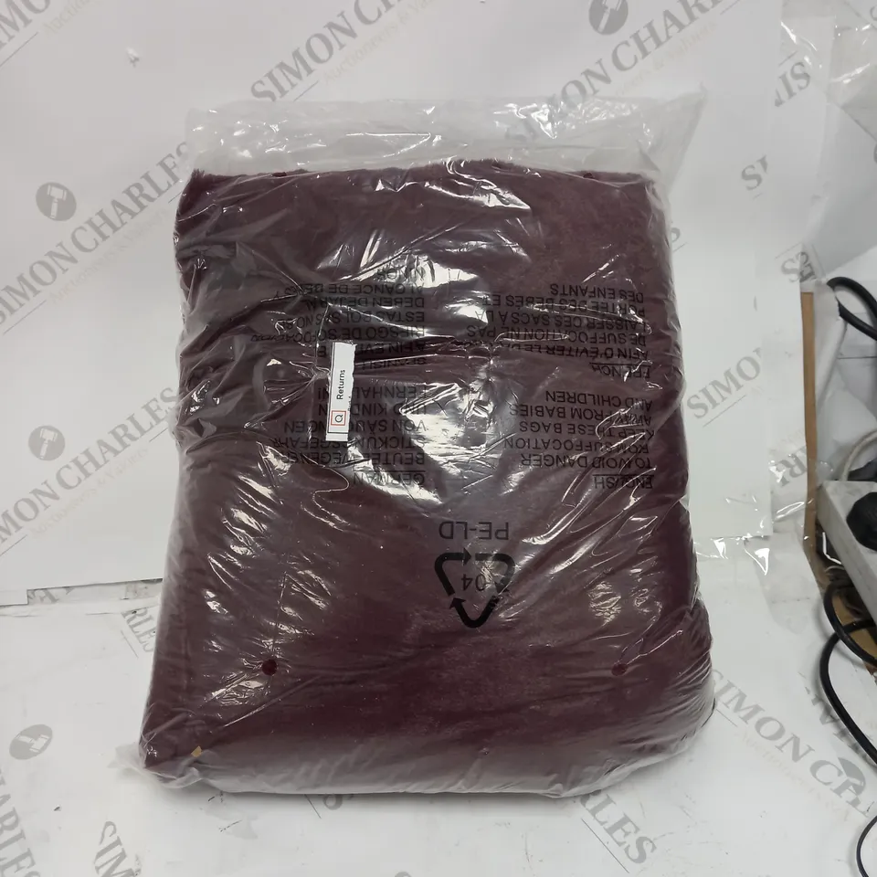 COZEE HOME VELVETSOFT HEATED THROW IN SHIRAZ WINE 