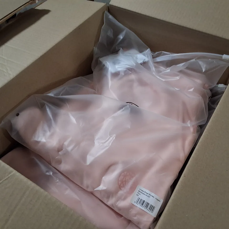 BOX CONTAINING APPROXIMATELY 3 BRASS MONKEY UNISEX JOGGERS – PINK, XS