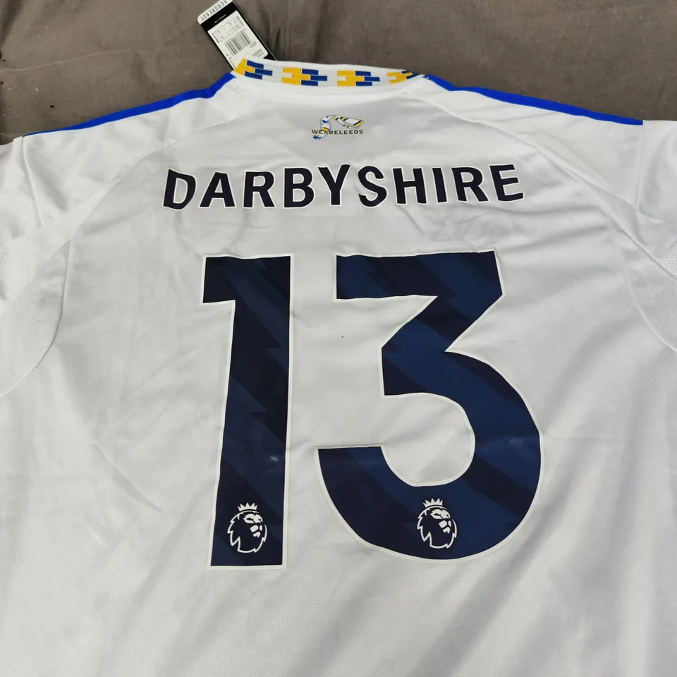 LEEDS UNITED ADIDAS FOOTBALL SHIRT - SIZE 2XL