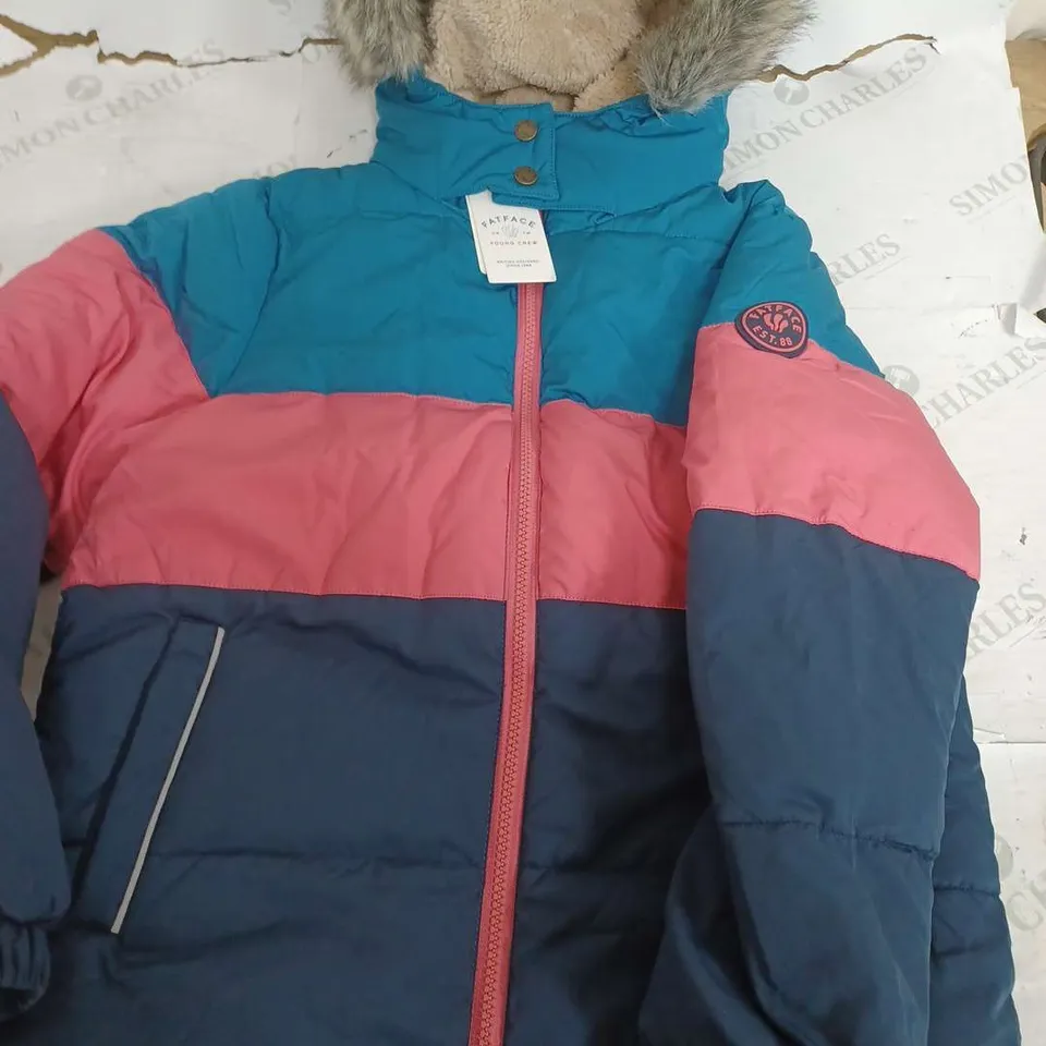 FATFACE YOUNG CREW PADDED JACKET WITH HOOD - KIDS 10/11 