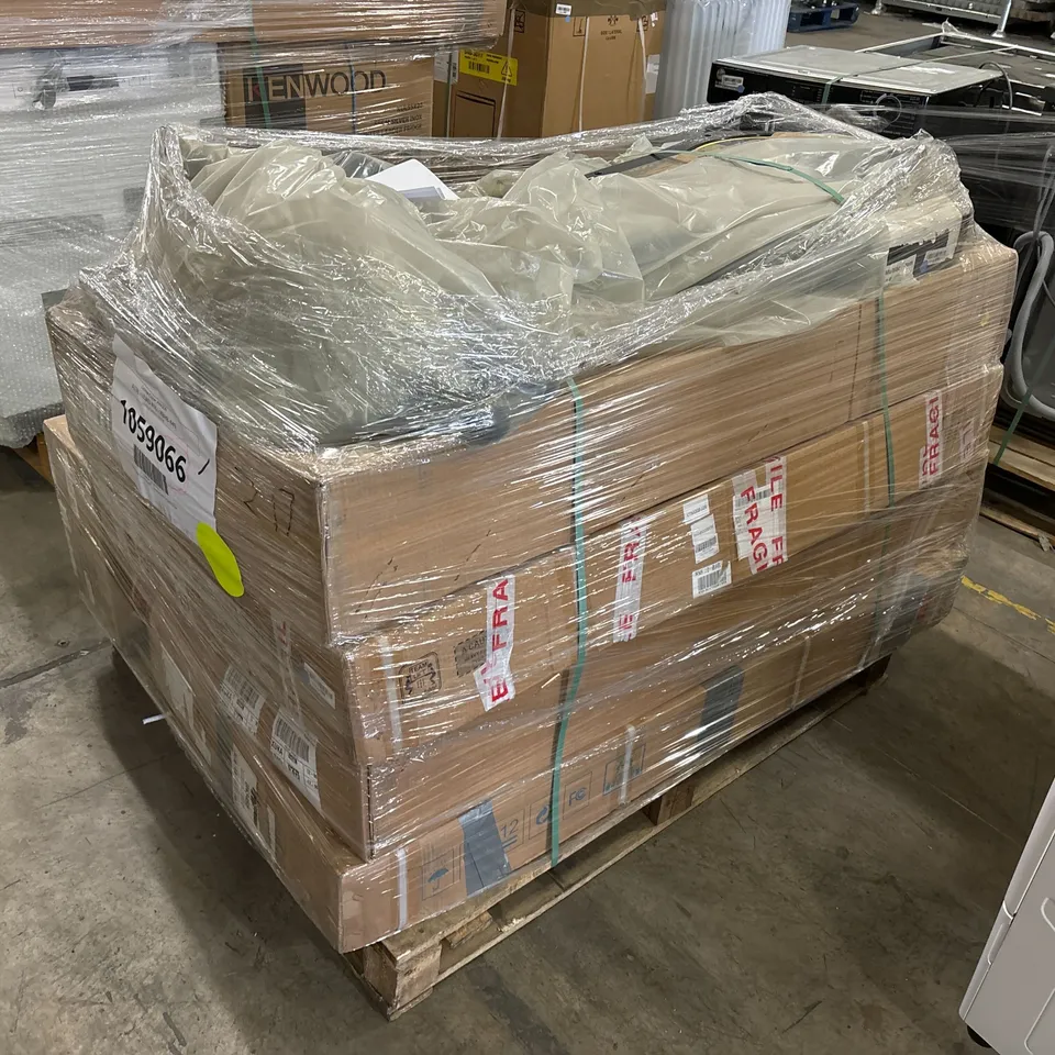 PALLET OF APPROXIMATELY 6 UNPROCESSED RAW RETURN HOUSEHOLD AND ELECTRICAL GOODS TO INCLUDE;