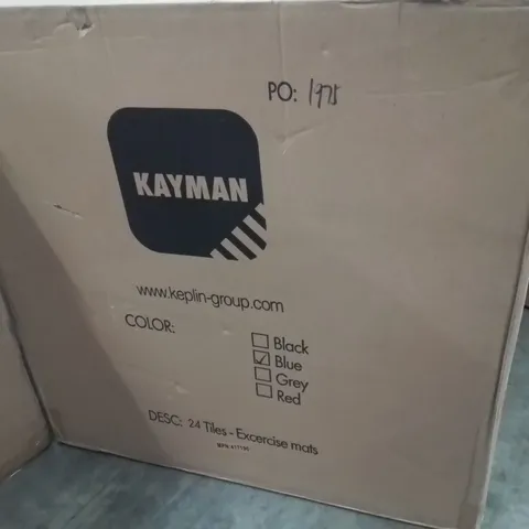 BOX CONTAINING APPROXIMATELY 24 EXERCISE FOAM TILES