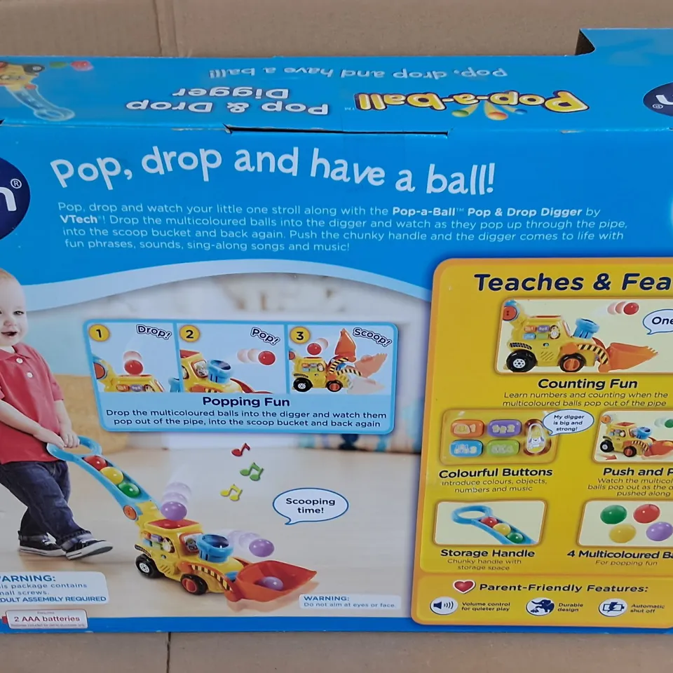 VTECH POP-A-BALL POP AND DROP DIGGER