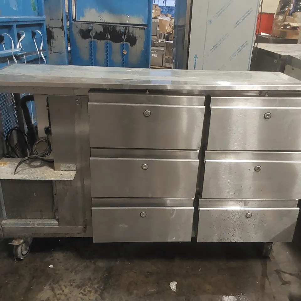 PRECISION MCU223 2 DOOR STAINLESS STEEL REFRIGERATED PREP COUNTER