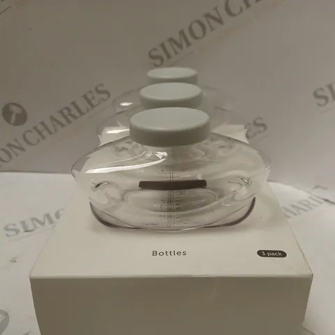 BOXED ELVIE PUMP SET OF 3 BREASTMILK STORAGE BOTTLES 150ML EACH