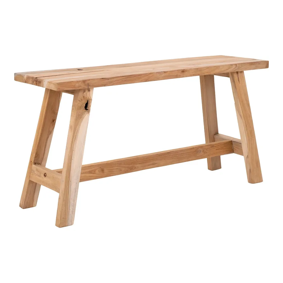 BOXED BARCELONA BENCH, TEAK, NATURAL 90X25X45 CM