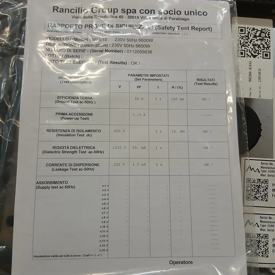 RANCILO EGRO ONE COMMERCIAL COFFEE MACHINE – STAINLESS STEEL MAEB04