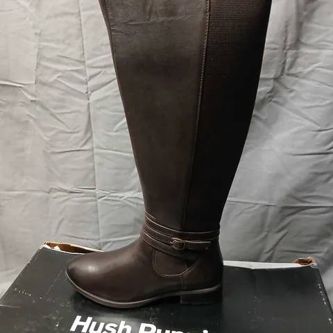 HUSH PUPPIES VANESSA BOOT – BROWN, WOMEN'S KNEE-HIGH BOOTS SIZE 5