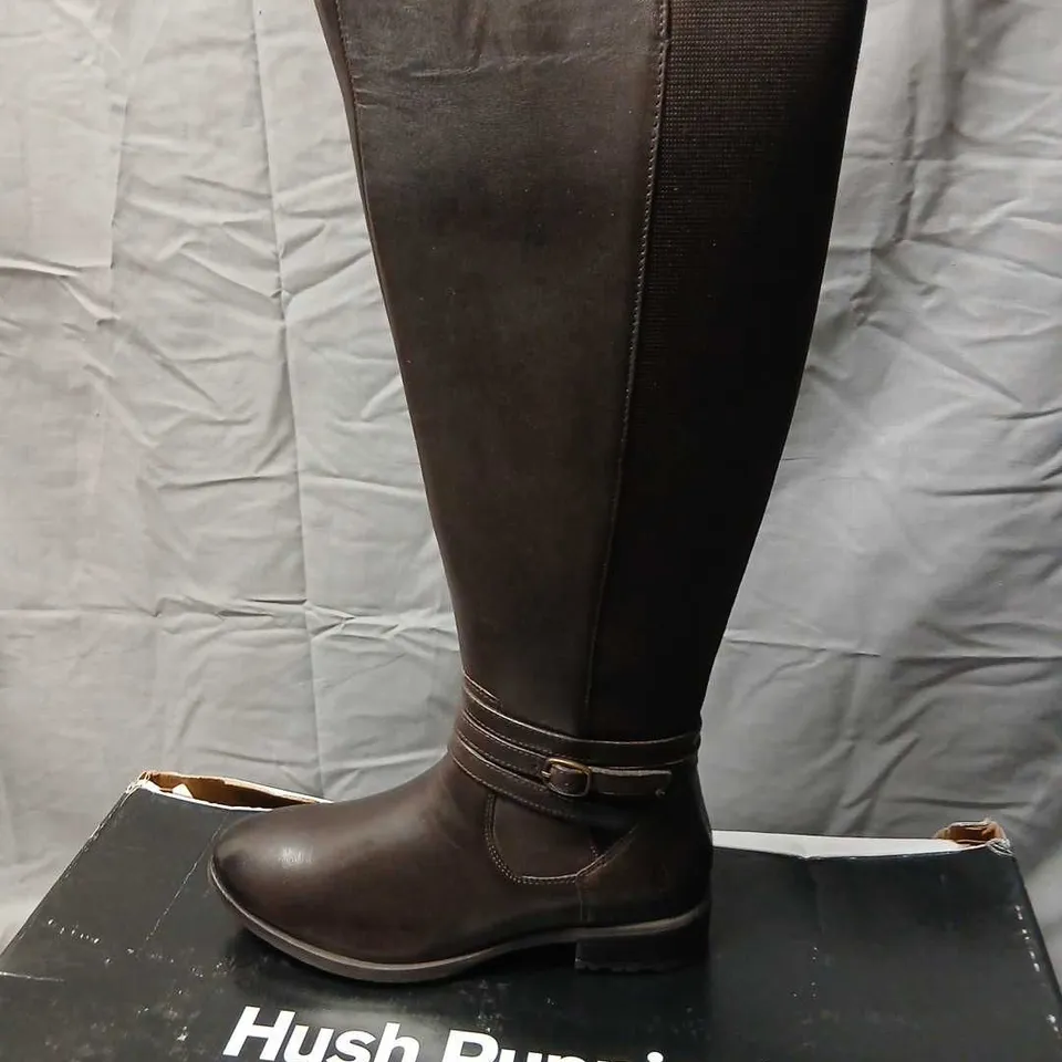 HUSH PUPPIES VANESSA BOOT – BROWN, WOMEN'S KNEE-HIGH BOOTS SIZE 5