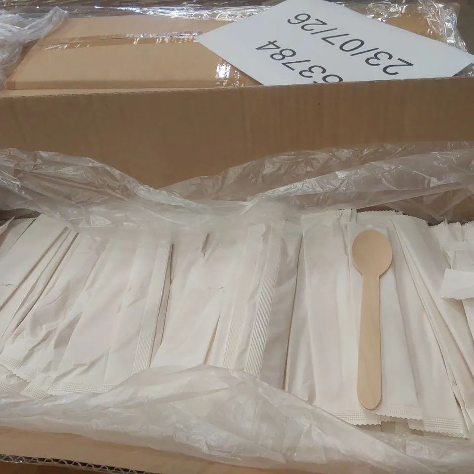 PALLET CONTAINING APPROXIMATELY 48,000 ENVIRONMENTALLY FRIENDLY DISPOSABLE WOODEN SPOONS