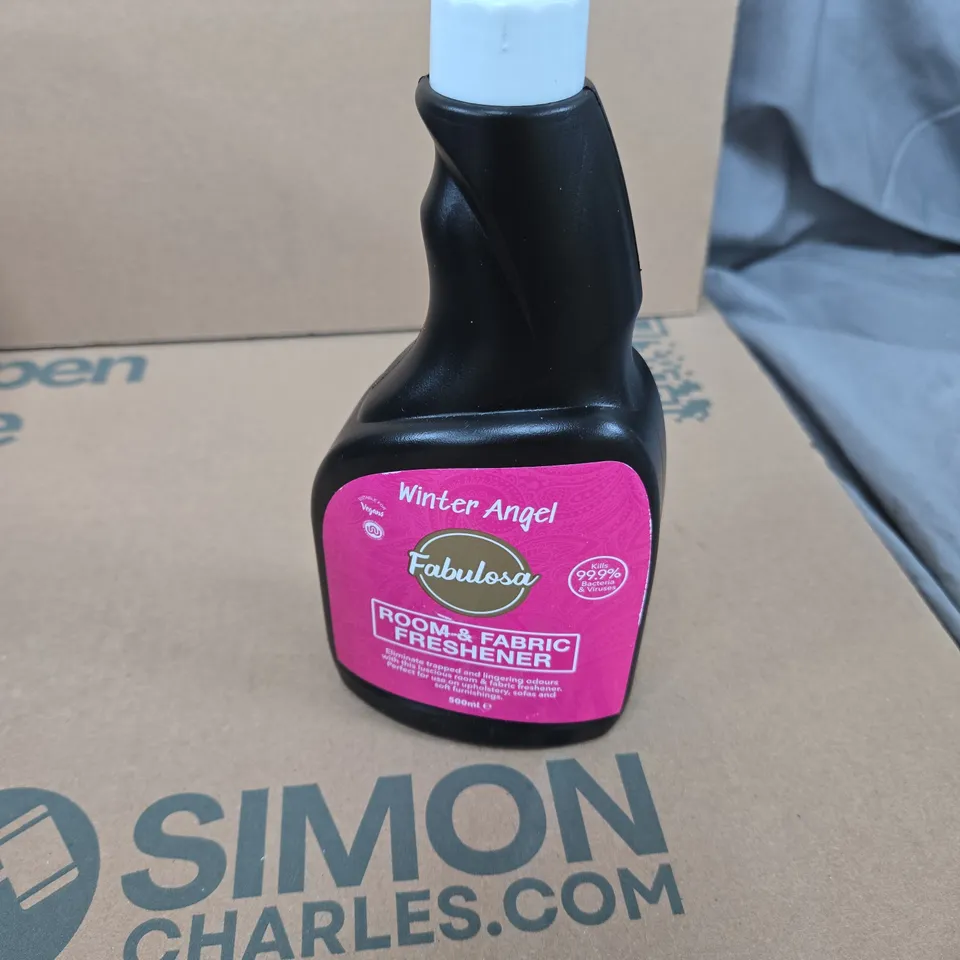 TOTE OF APPROXIMATELY 12 ASSORTED LIQUIDS TO INCLUDE: FABULOSA ROOM AND FABRIC FRESHENER