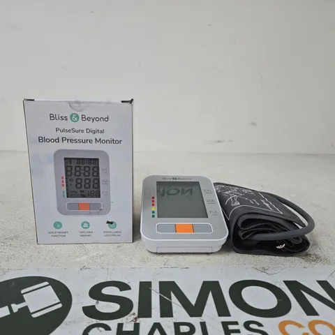BLISS & BEYOND PULSESURE DIGITAL BLOOD PRESSURE MONITOR – BOXED