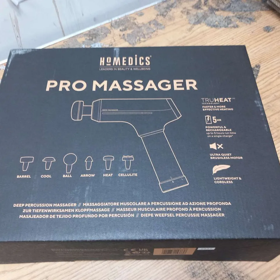 BOXED HOMEDICS PRO MASSAGER PGM-1000-EU
