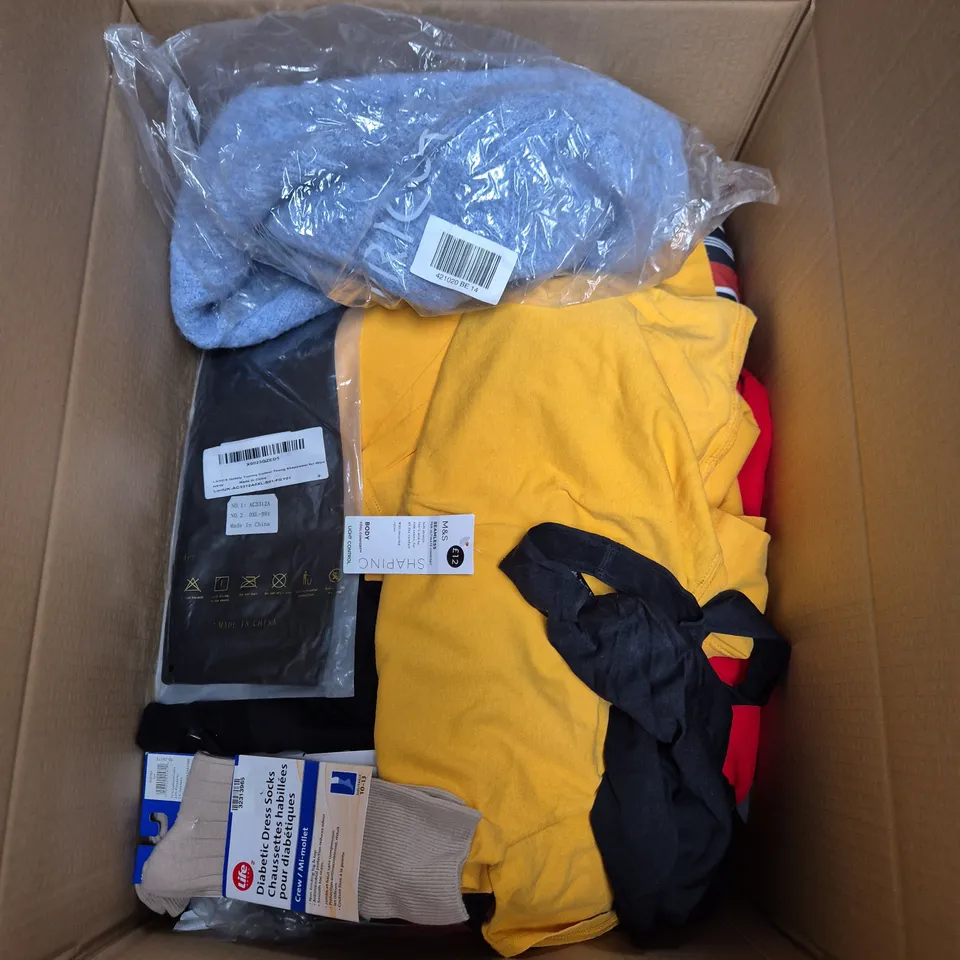 APPROXIMATELY 25 ASSORTED CLOTHING AND FASHION PRODUCTS IN VARIOUS STYLES AND SIZES - COLLECTION ONLY