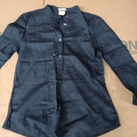 GAP NAVY COTTON-LINEN SHIRT – WOMEN'S UK M