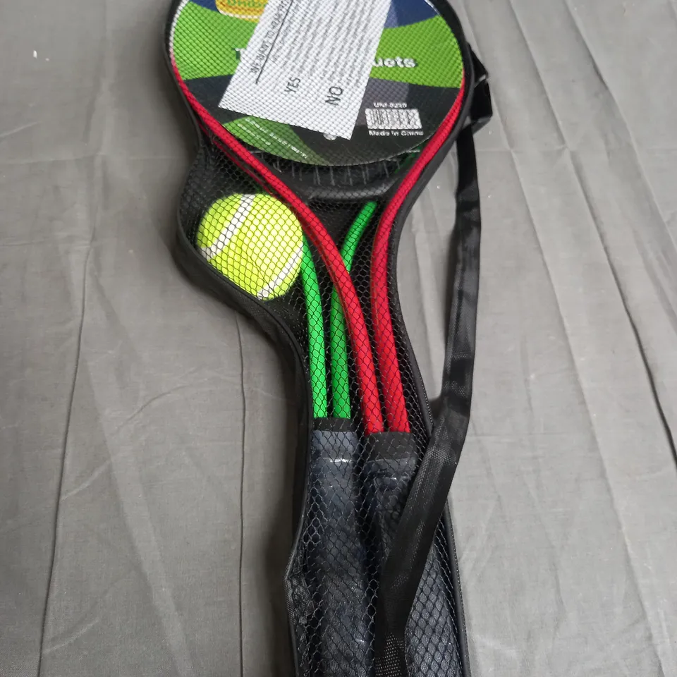 JUNIOR TENNIS RACKETS X2 AND BALL