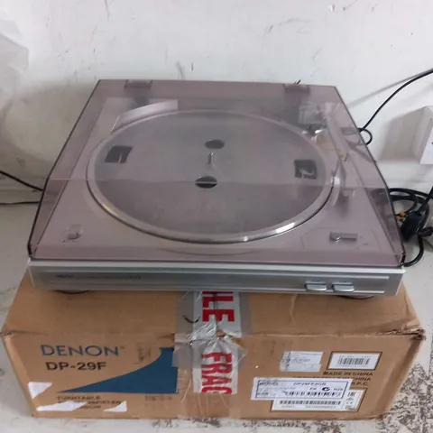 DENON DP29F SILVER FULLY AUTOMATIC TURNTABLE
