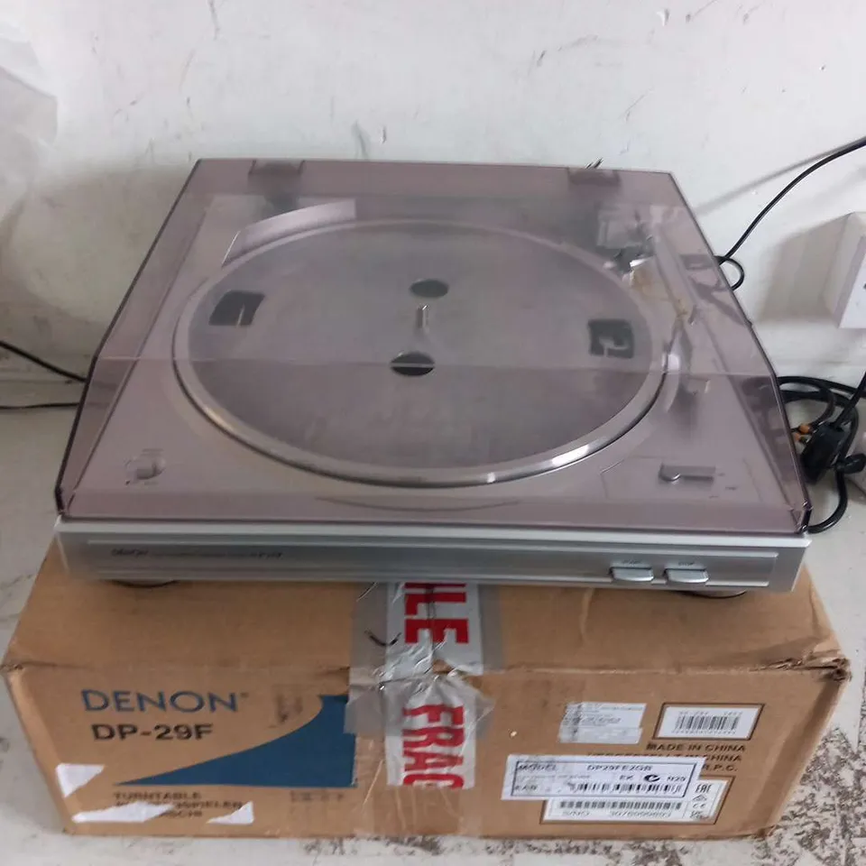 DENON DP29F SILVER FULLY AUTOMATIC  TURNTABLE