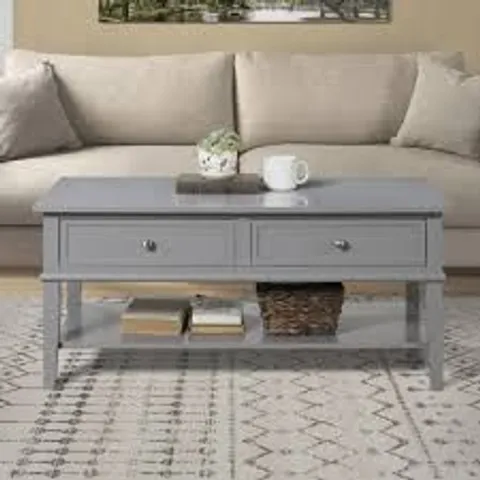BOXED FRANKLIN COFFEE TABLE - GREY