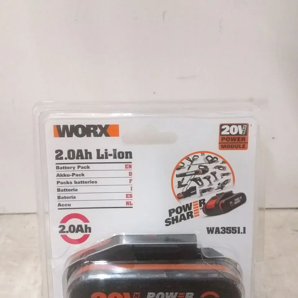 PACKAGED WORX 2.0AH LI-ION BATTER PACK 