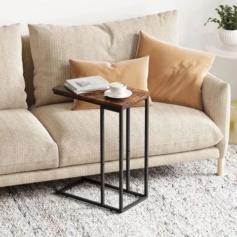 BOXED ADDORA SOFA SIDE TABLE C-SHAPED END TABLE (1 BOX)