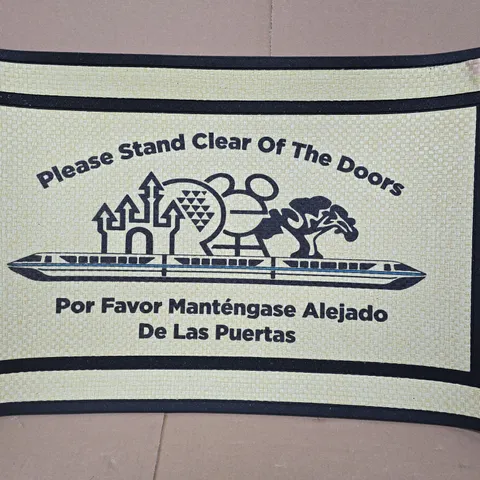 DISNEY WORLD MONORAIL-THEMED DOORMAT