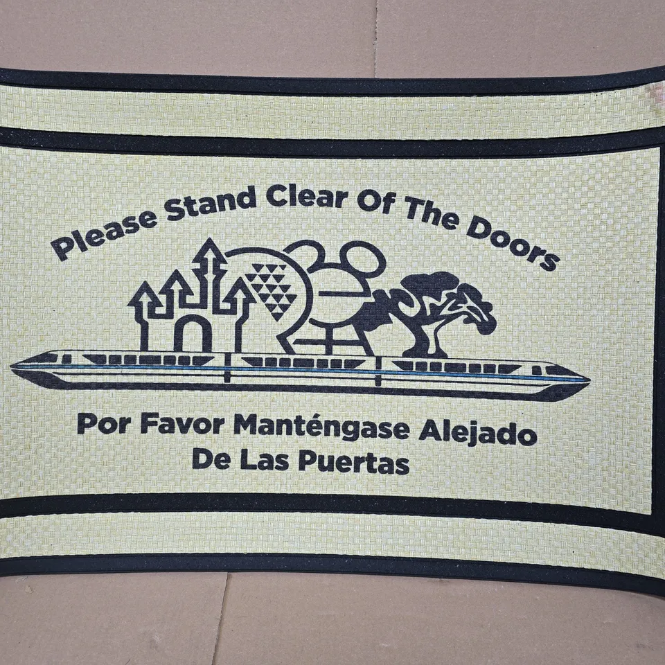DISNEY WORLD MONORAIL-THEMED DOORMAT