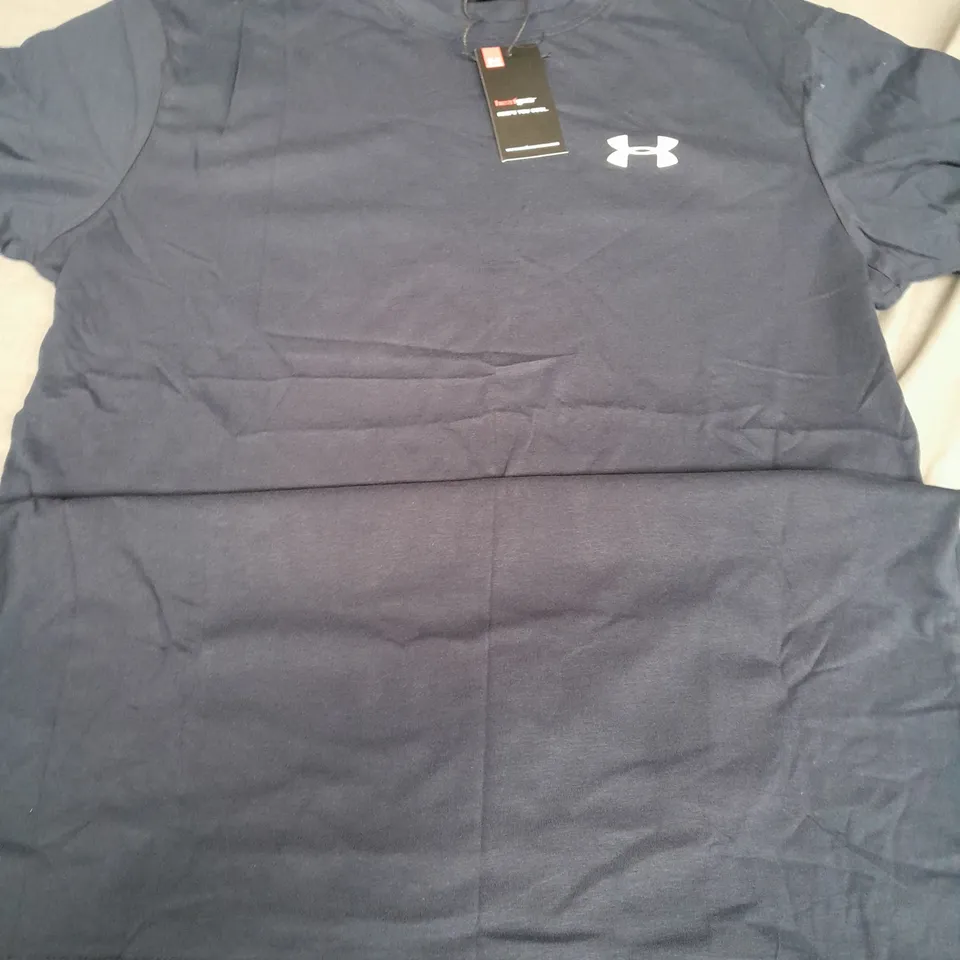 UNDER ARMOUR NAVY CREW T-SHIRT - XL