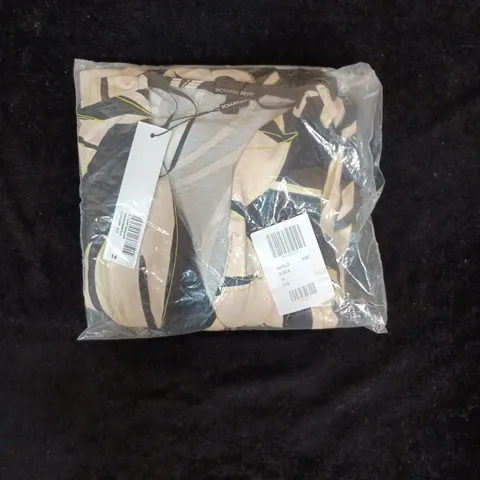 Leaf Print Jumpsuit – UK Size 14.