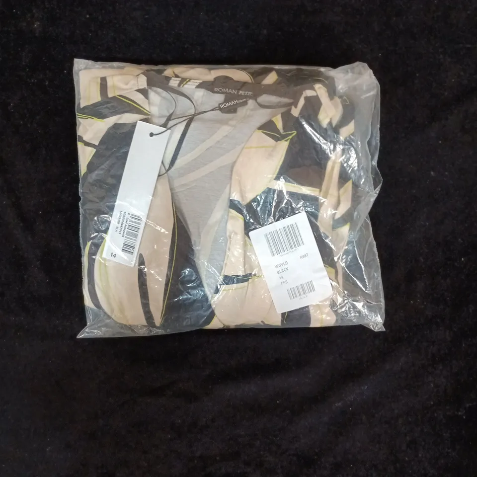 Leaf Print Jumpsuit – UK Size 14.