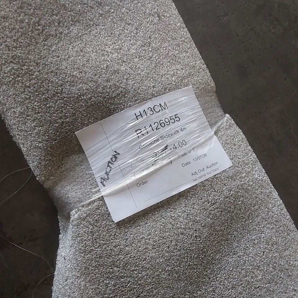 ROLL OF QUALITY CORNICHE SIDEWALK CARPET - APPROXIMATELY 2.35 x 4m